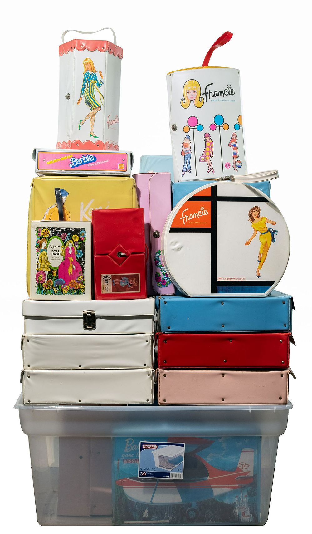 Lot 308: Mattel Doll Case Assortment