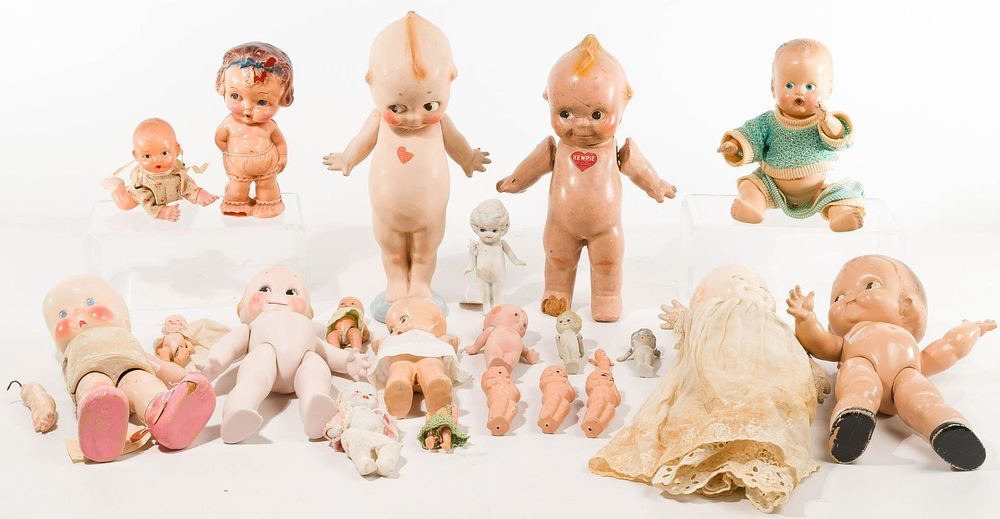 Lot 317: Kewpie and Kewpie-style Doll Assortment