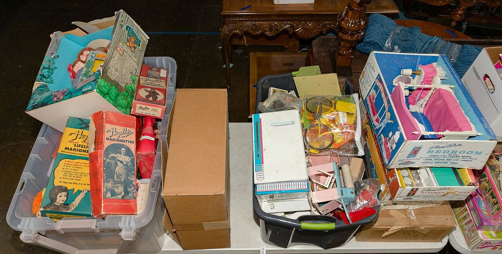 Lot 323: Doll, Doll House and Accessory Assortment