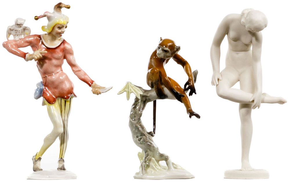 Lot 340: Hutschenreuther Porcelain Figurine Assortment