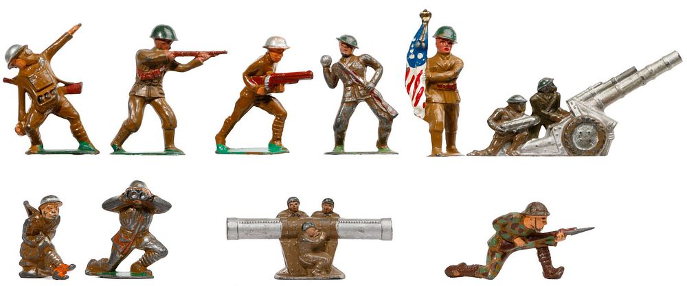 Lot 412: Metal Toy Soldier Assortment