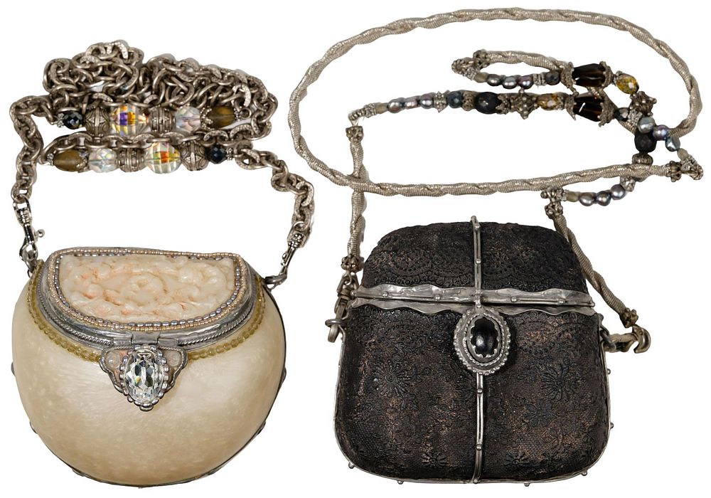 Lot 470: Maya Evangelista Resin Handbags
