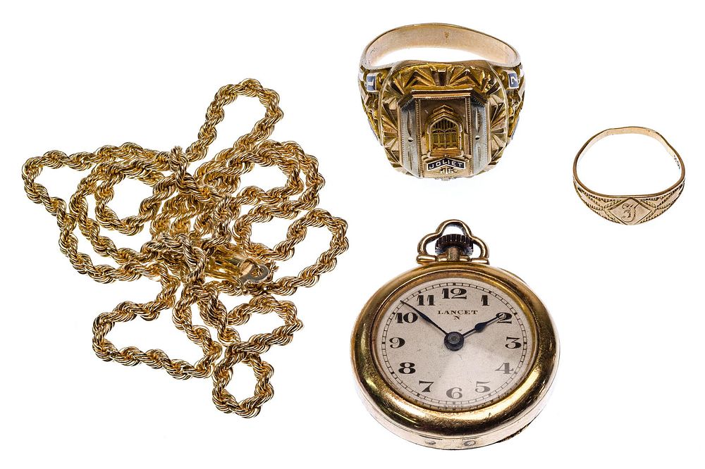 Lot 510: 14k and 10k Gold Jewelry Assortment