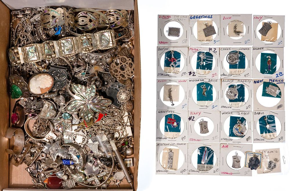 Lot 548: Sterling Silver Jewelry Assortment