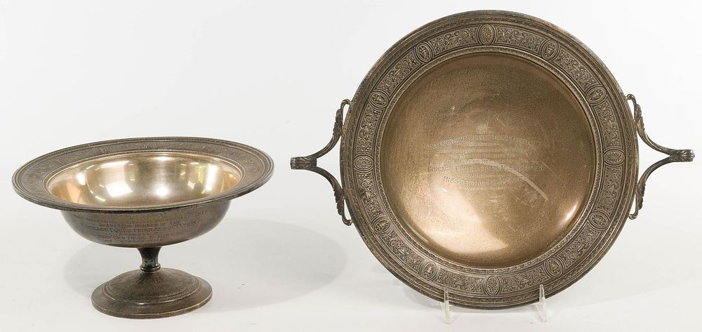 Lot 593: Sterling Silver Chicago Equestrian Association Trophies
