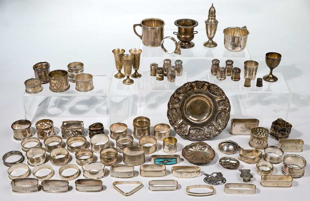 Lot 594: Sterling Silver Hollowware Assortment