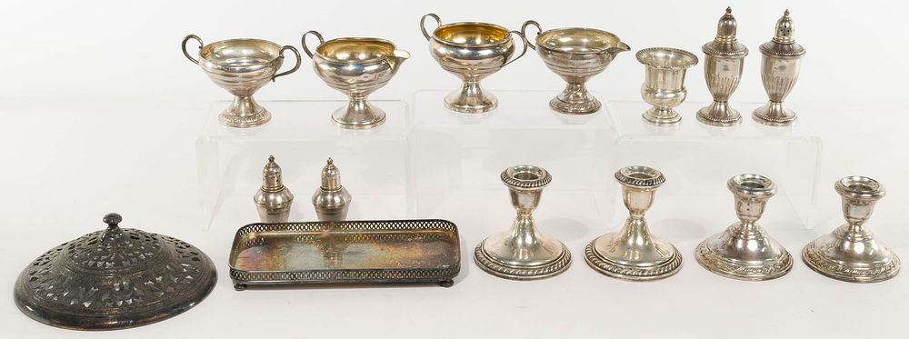 Lot 595: Sterling Silver Hollowware Assortment