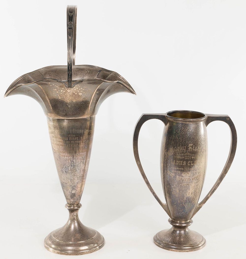 Lot 596: Sterling Silver Horse Presentation Trophies