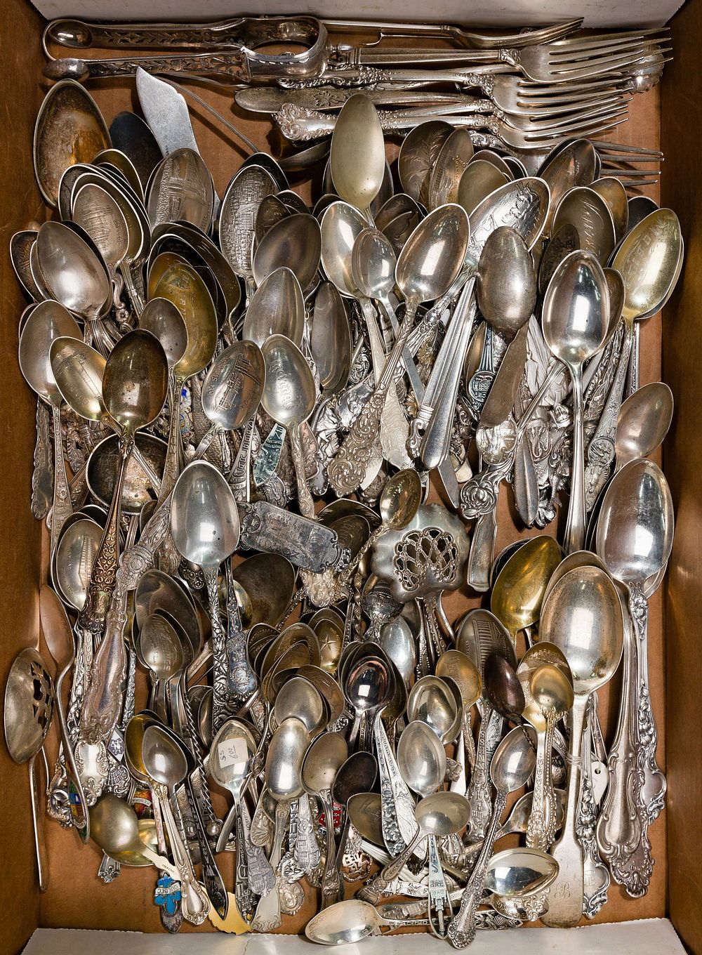 Lot 601: Sterling Silver Flatware Assortment