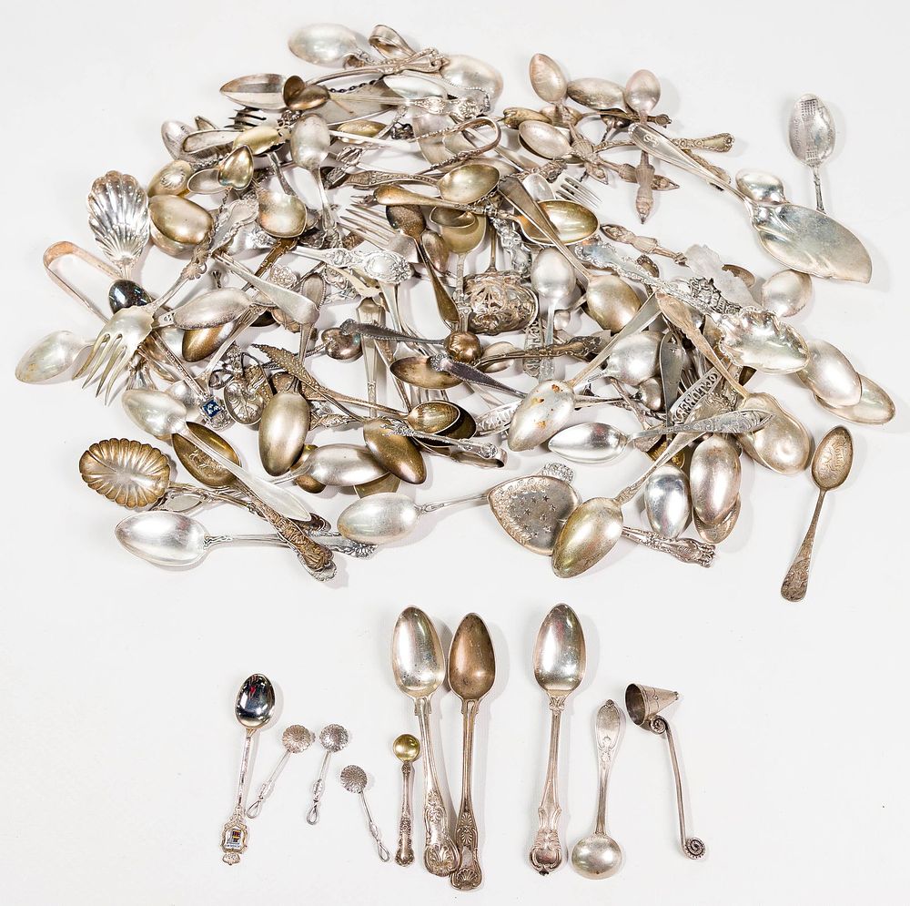 Lot 602: Sterling Silver Flatware Assortment