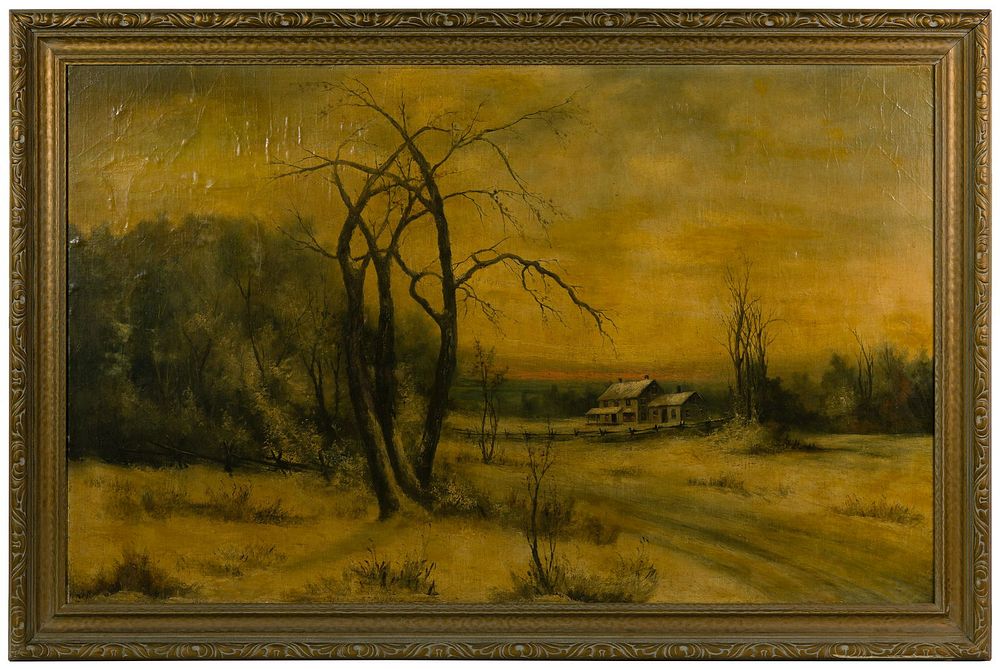 Lot 158: Morrell (American, 20th Century) Oil on Paper on Board