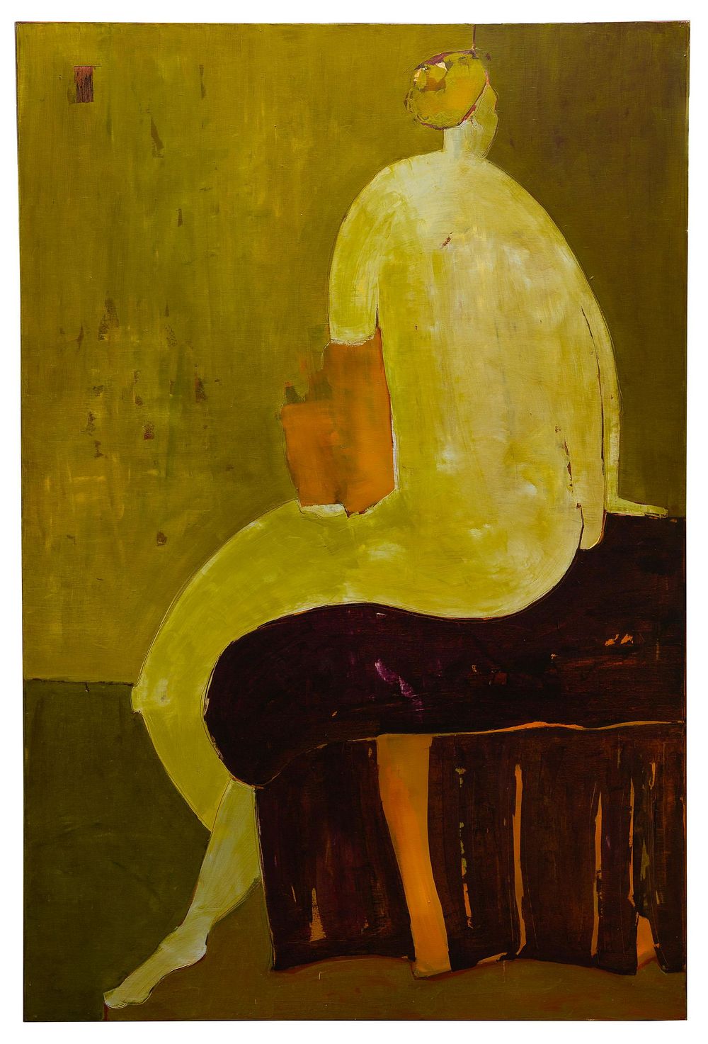 Lot 159: Sherri Belassen (American, b.1966) 'Simple Bather' Oil