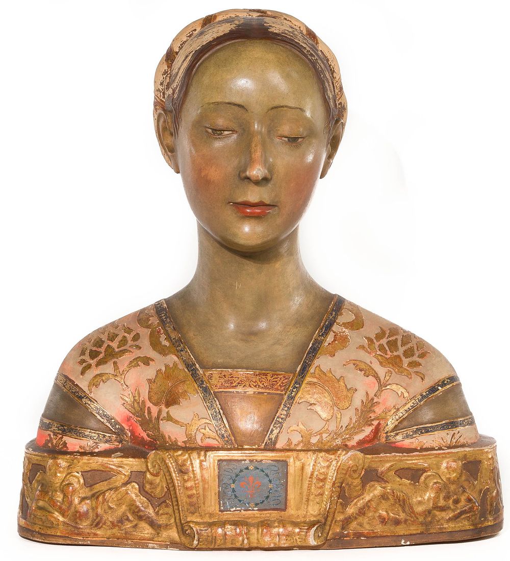 Lot 179: (After) Francesco Laurana Dini e Cellai Terracotta Bust