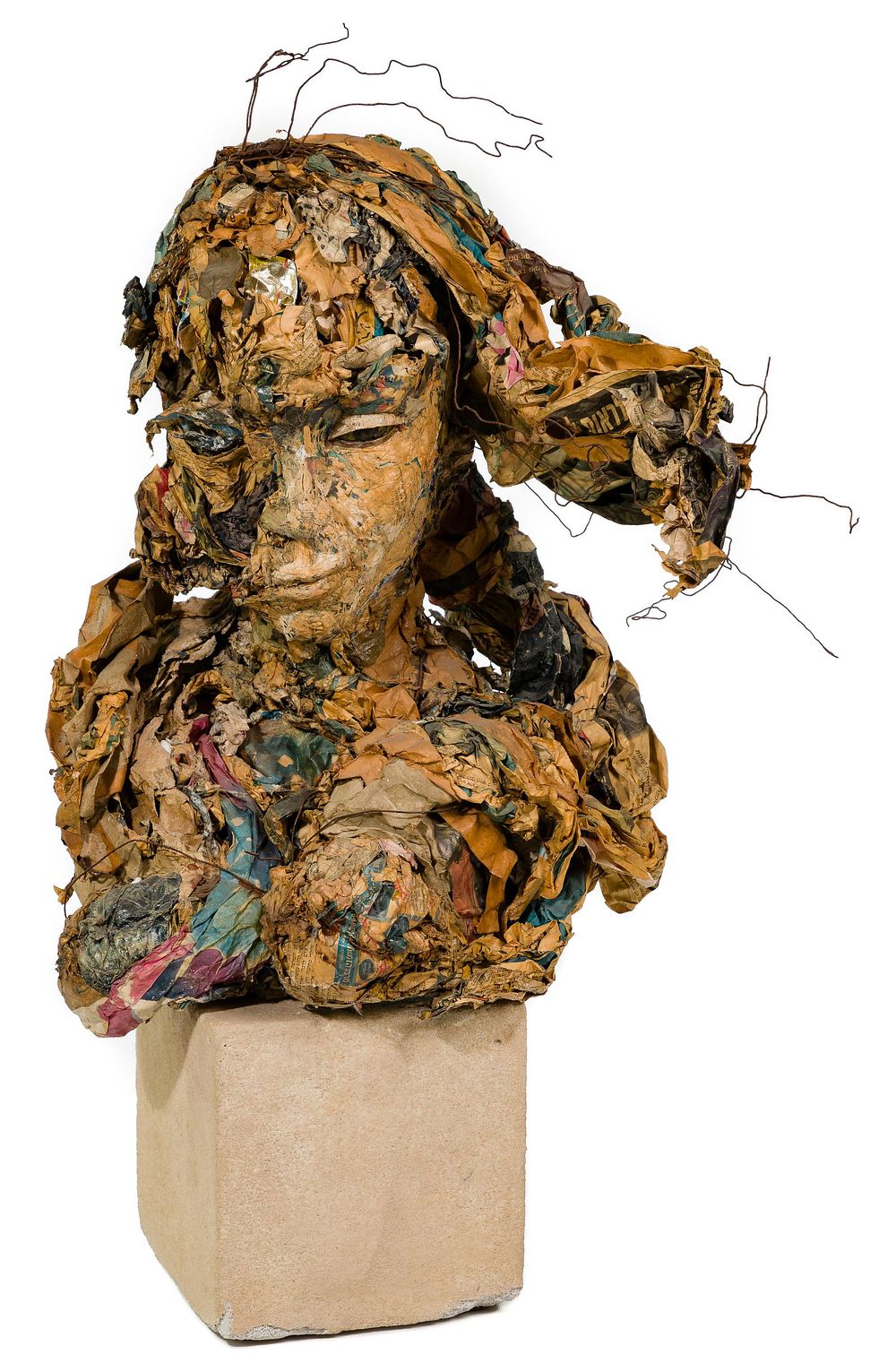 Lot 187: Papier Mache Bust