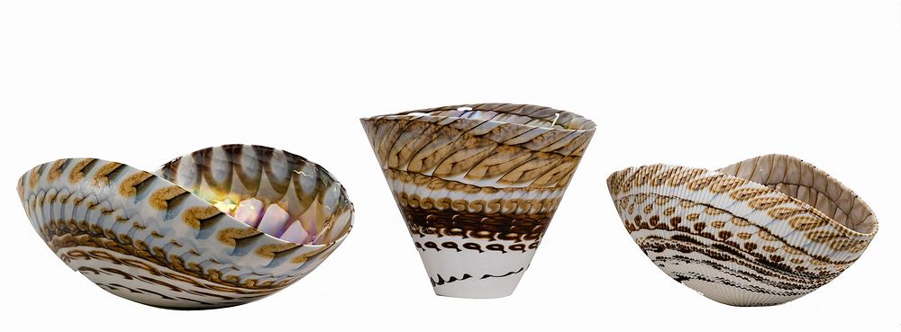 Lot 207: Fornace Ferro for Murano Glass Bowls