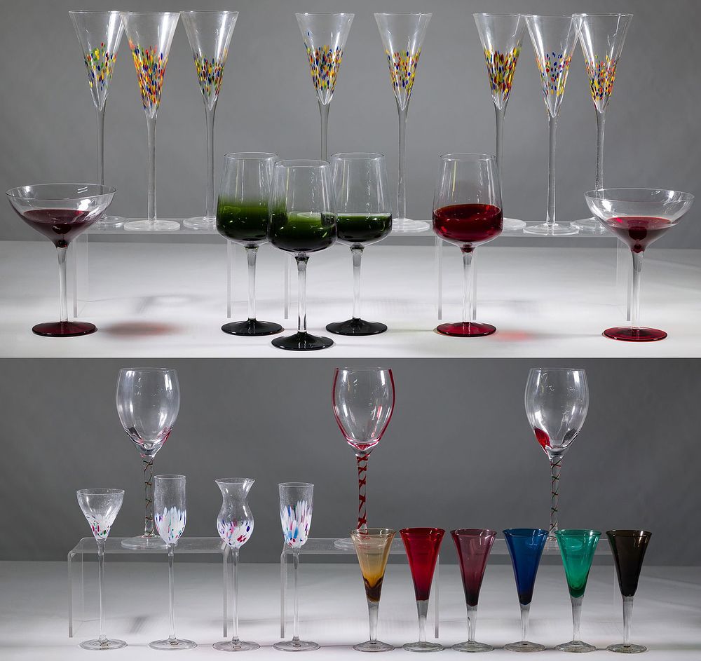 Lot 208: Handblown Stemware Assortment