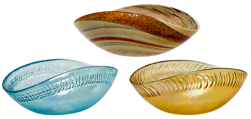 Lot 213: Yalos Casa for Murano Glass Bowls