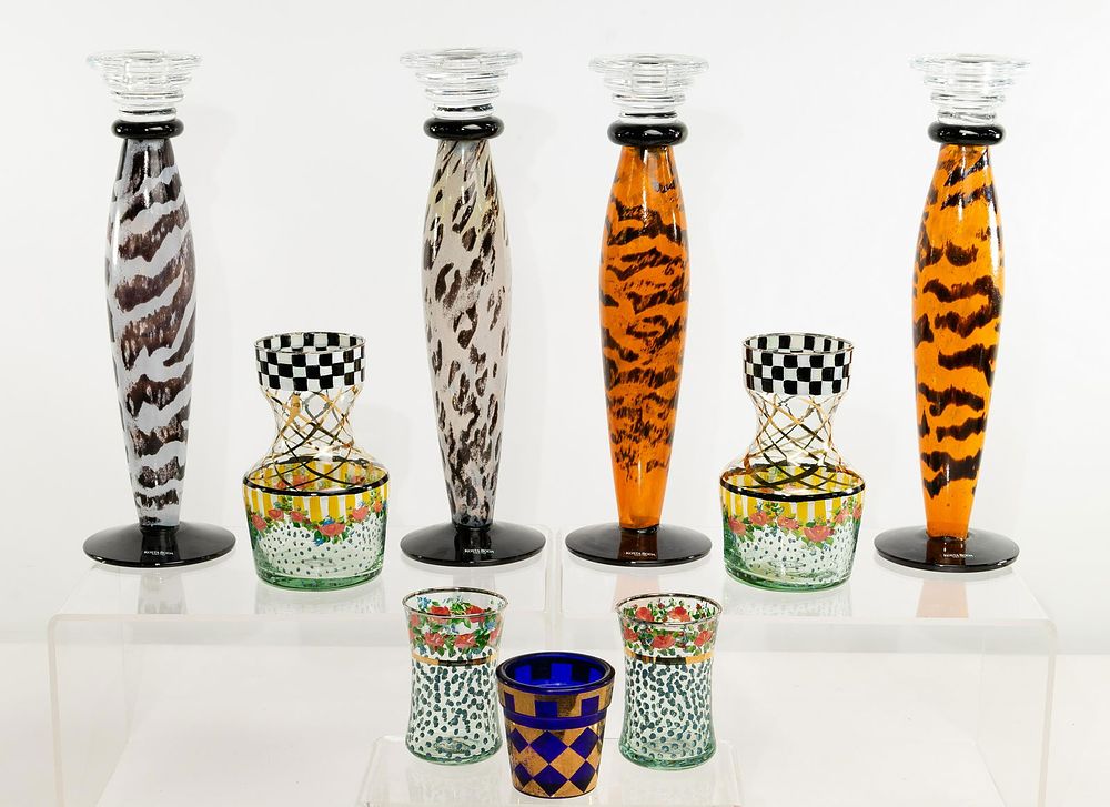 Lot 215: Karl Bergman for Kosta Boda Glass Candlestick