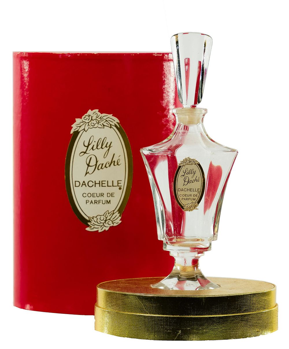 Lot 264: Lilly Dache 'Dachelle' Perfume Bottle in Box and Crate