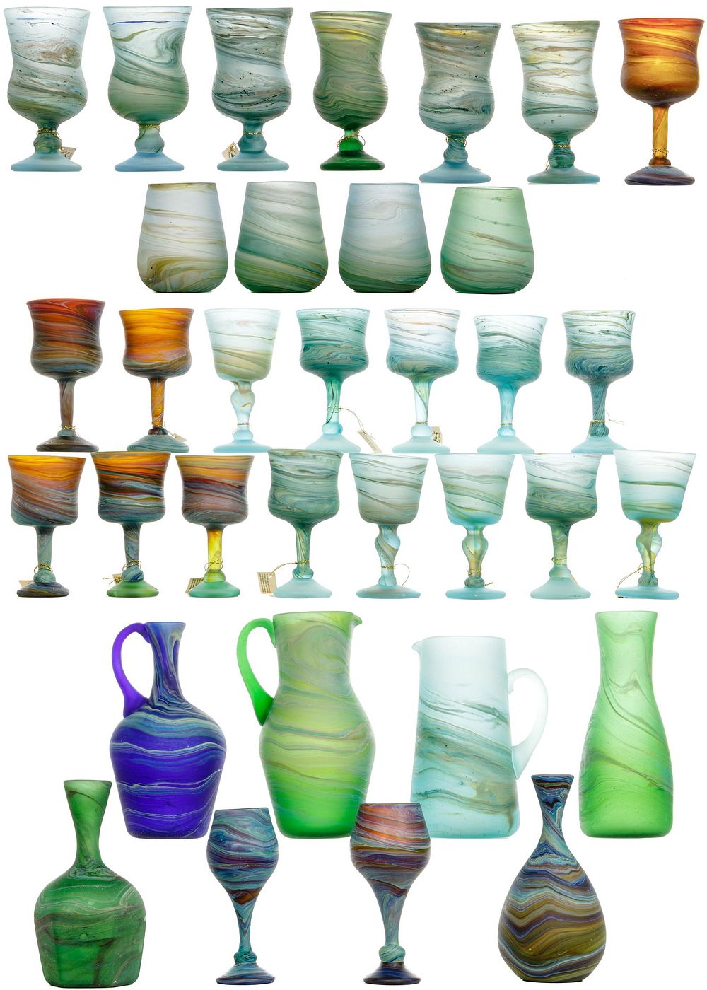 Lot 292: Phoenician Style Glass Assortment