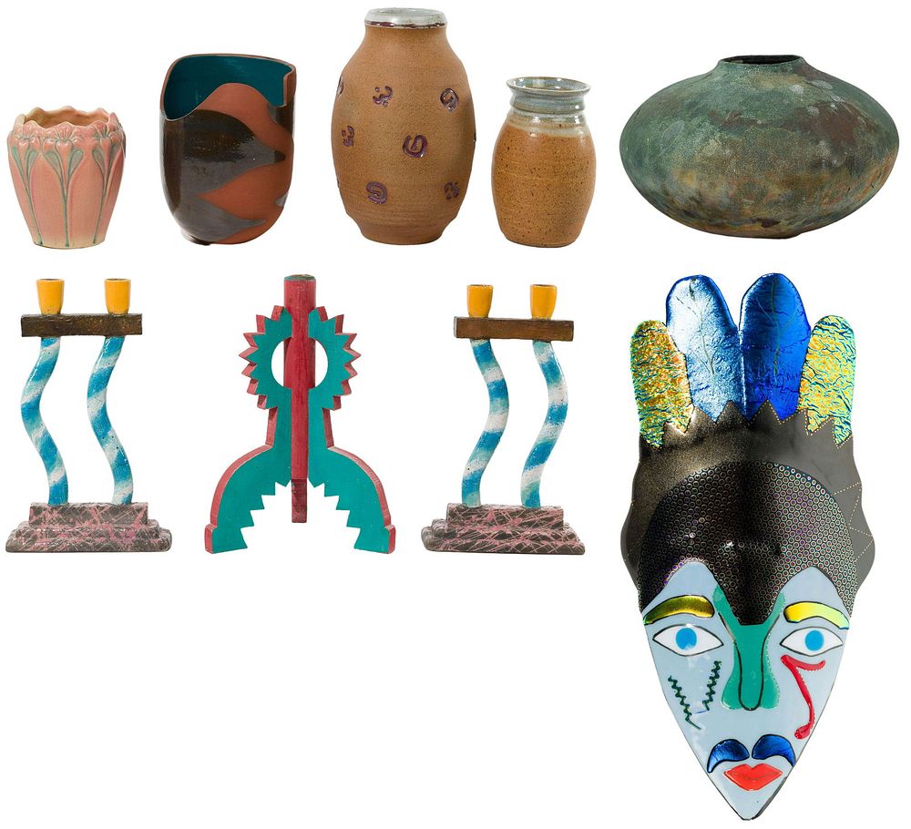 Lot 316: Shaun Athan and Studio Pottery Assortment