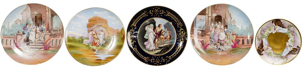 Lot 344: Royal Vienna Style Porcelain Charger