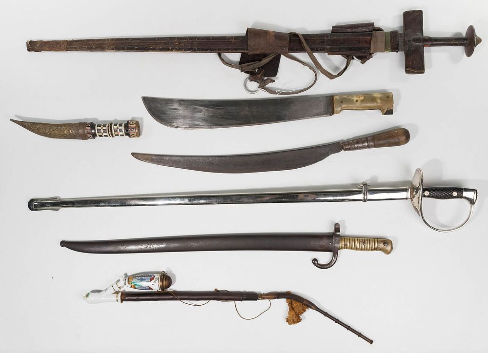 Lot 347: Sword, Bayonet and Knife Assortment