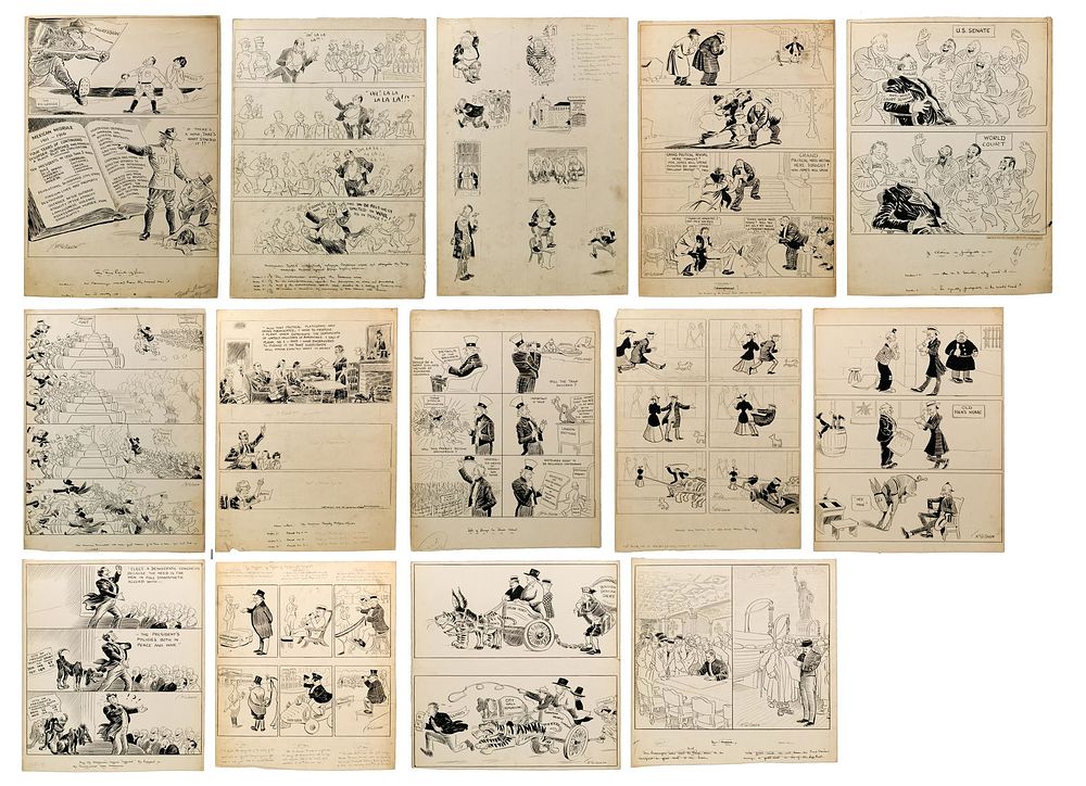 Lot 353: John McCutcheon (American, 1870-1949) Original Cartoon