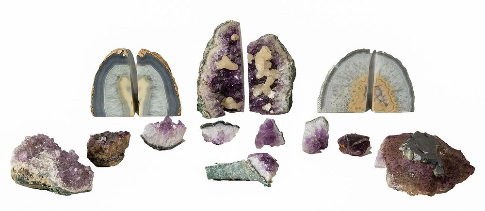 Lot 376: Amethyst and Quartz Geode Assortment
