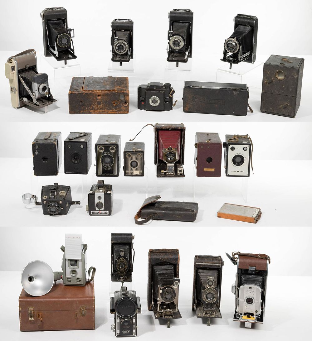 Lot 383: Box and Folding Camera Assortment