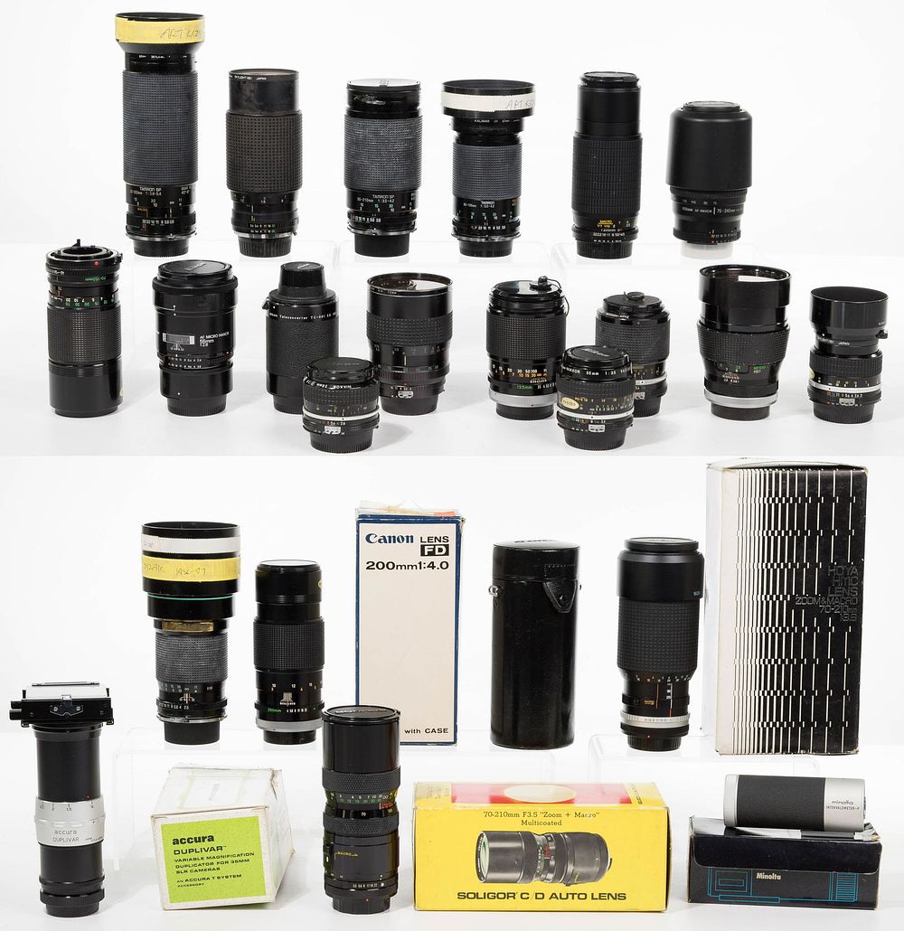 Lot 387: Camera Lens Assortment