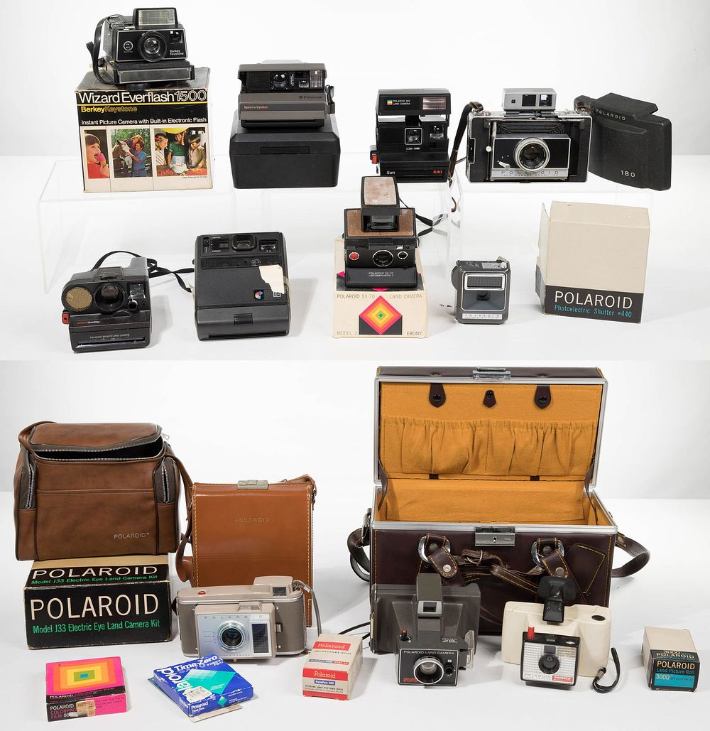 Lot 395: Polaroid Camera and Accessory Assortment