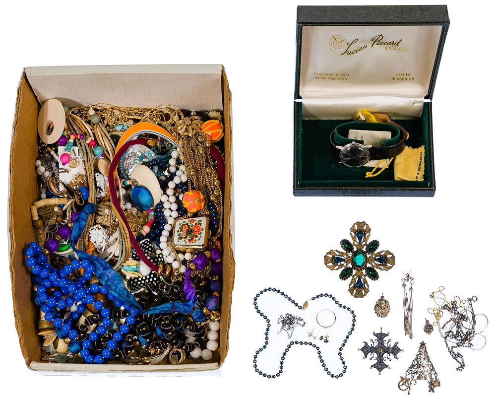 Lot 481: 14k Gold, Sterling Silver and Costume Jewelry