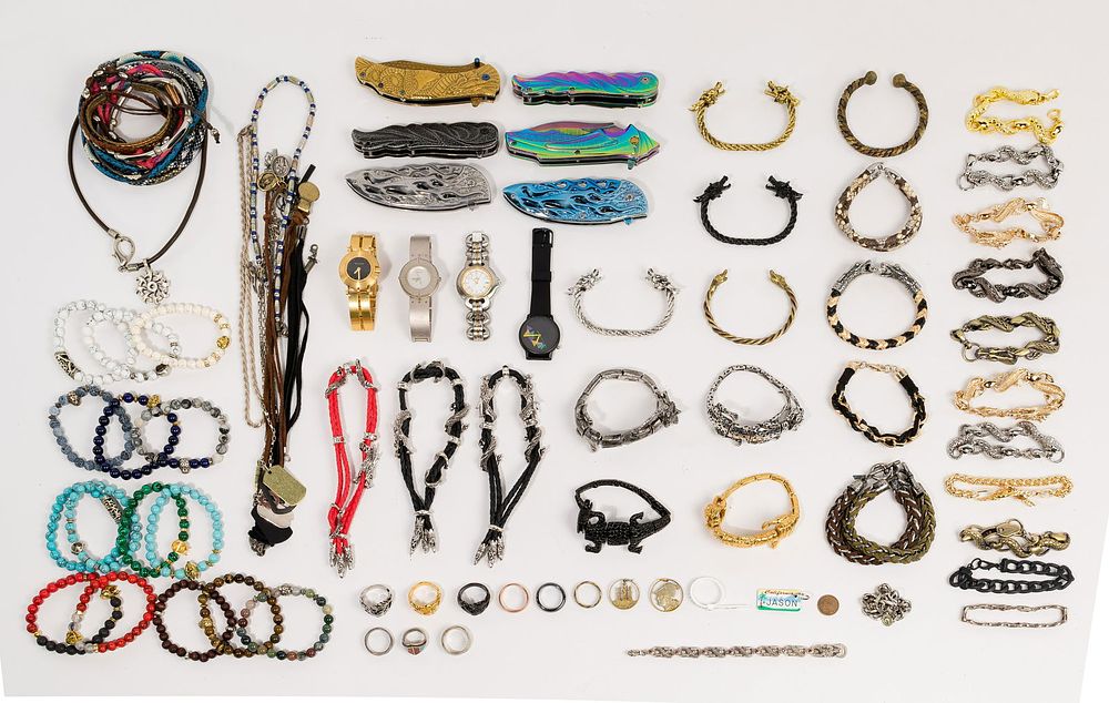 Lot 482: Sterling Silver and Costume Jewelry Assortment
