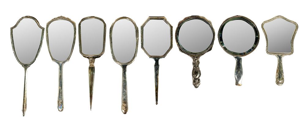 Lot 496: Sterling Silver Handled Vanity Object Assortment