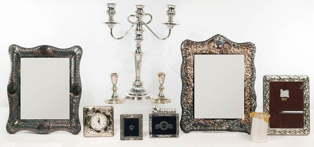 Lot 498: Sterling Silver and Silverplate Assortment