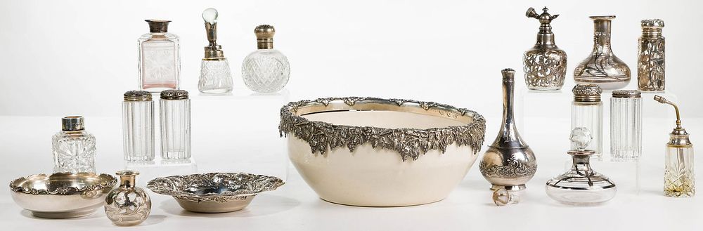 Lot 500: Sterling Silver, Silver Overlay and Silverplate