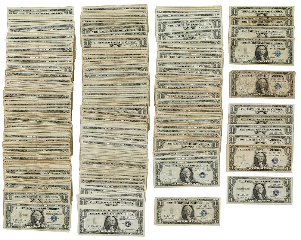 Lot 504: $1 Silver Certificate Assortment