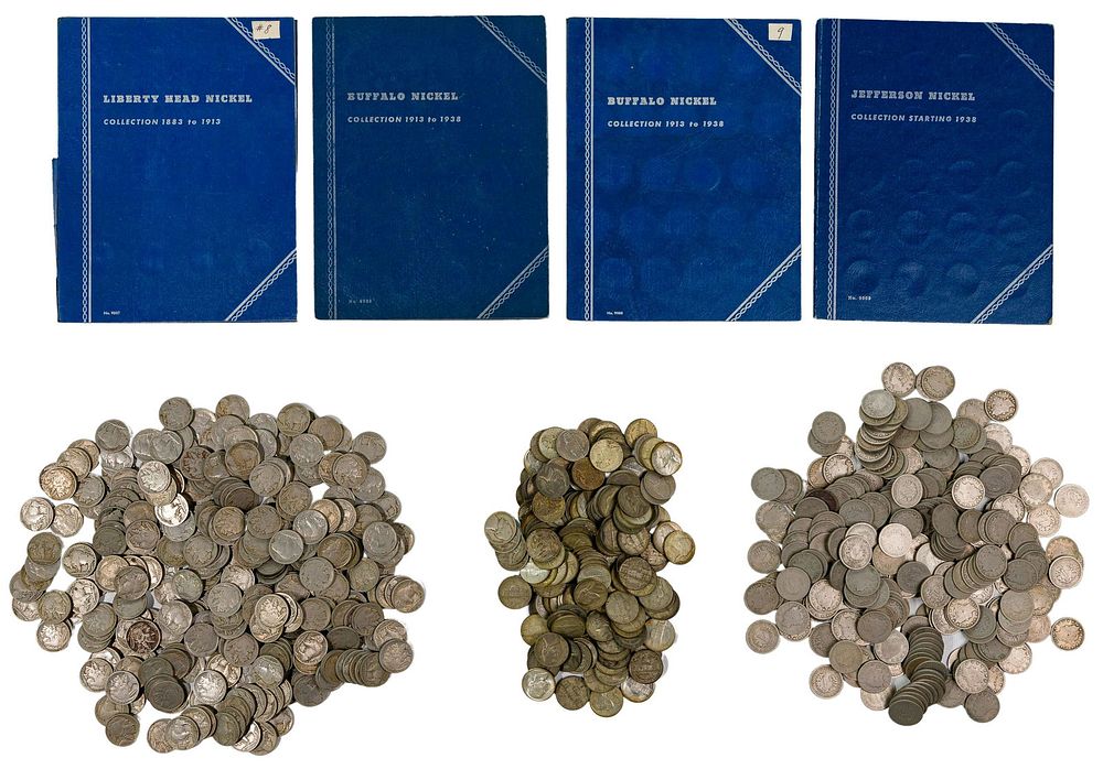 Lot 511: Liberty, Buffalo and War 5c Assortment