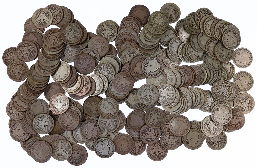 Lot 524: Barber 25c Assortment