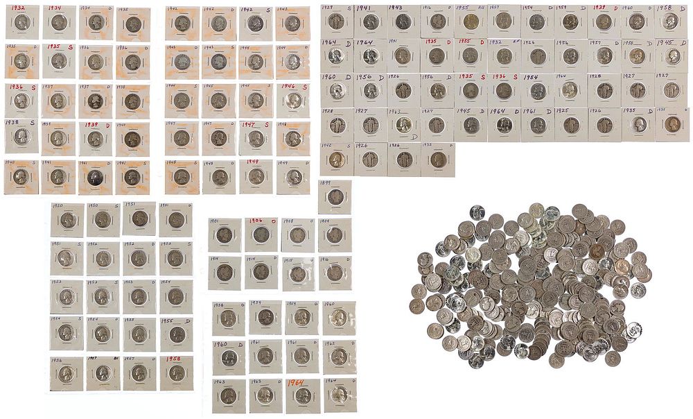 Lot 527: Silver 25c Assortment