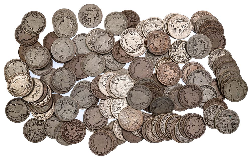 Lot 533: Barber 50c Assortment