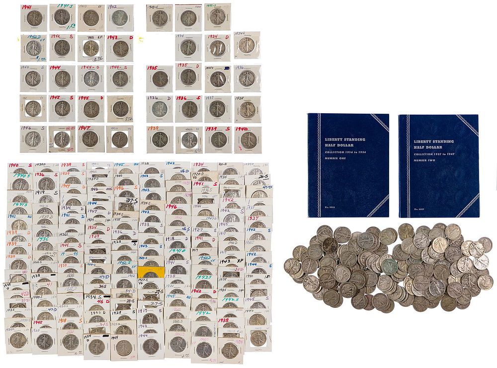 Lot 537: Walking Liberty 50c Assortment