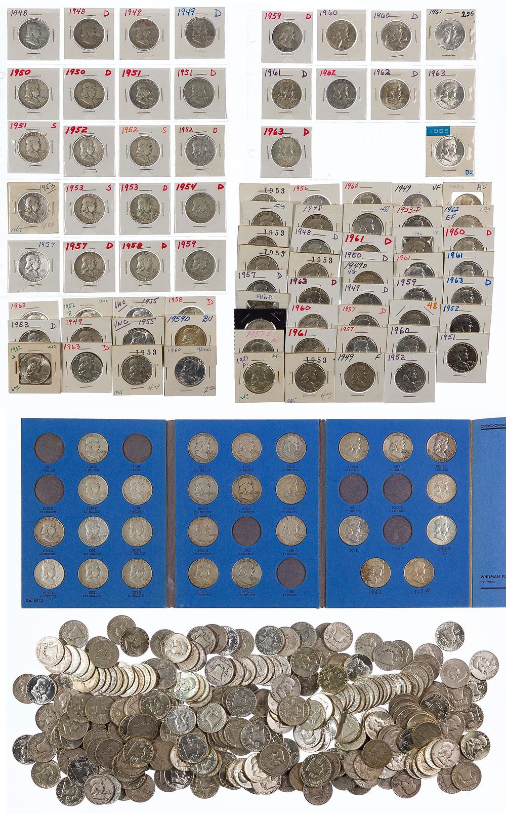 Lot 541: Franklin 50c Assortment