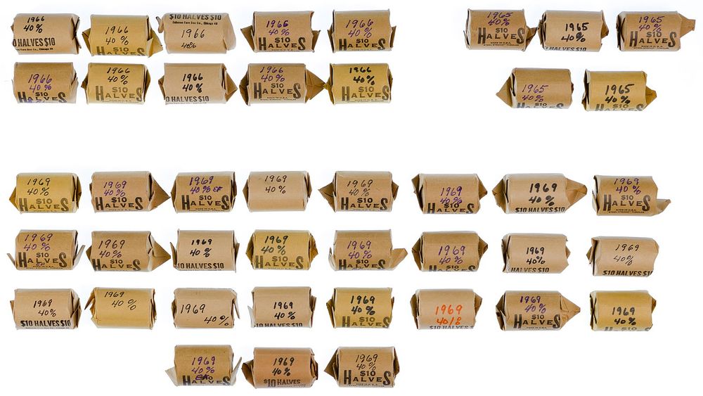 Lot 548: Kennedy 50c Clad Assortment