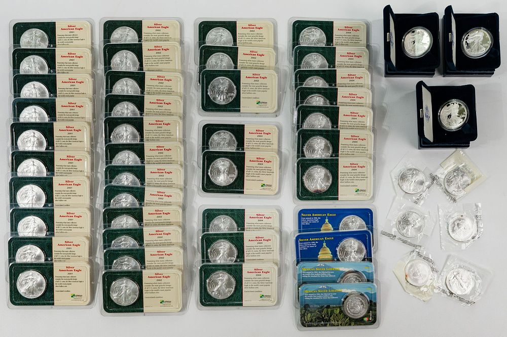Lot 570: Silver Eagle $1 Assortment