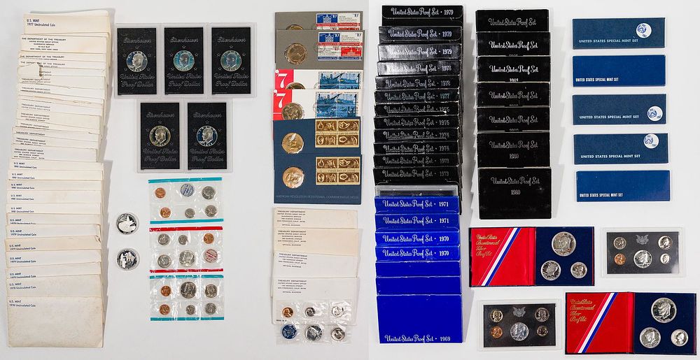 Lot 583: US Mint and Proof Set Assortment