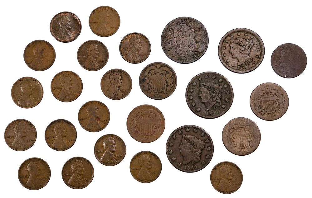 Lot 586: US Copper Coin Assortment