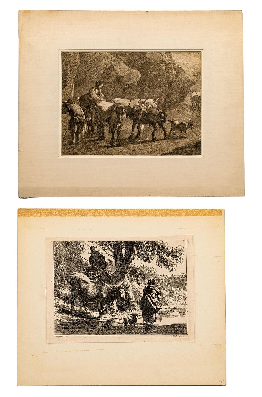 Lot 154: (After) Cornelis and Jan de Visscher Etchings
