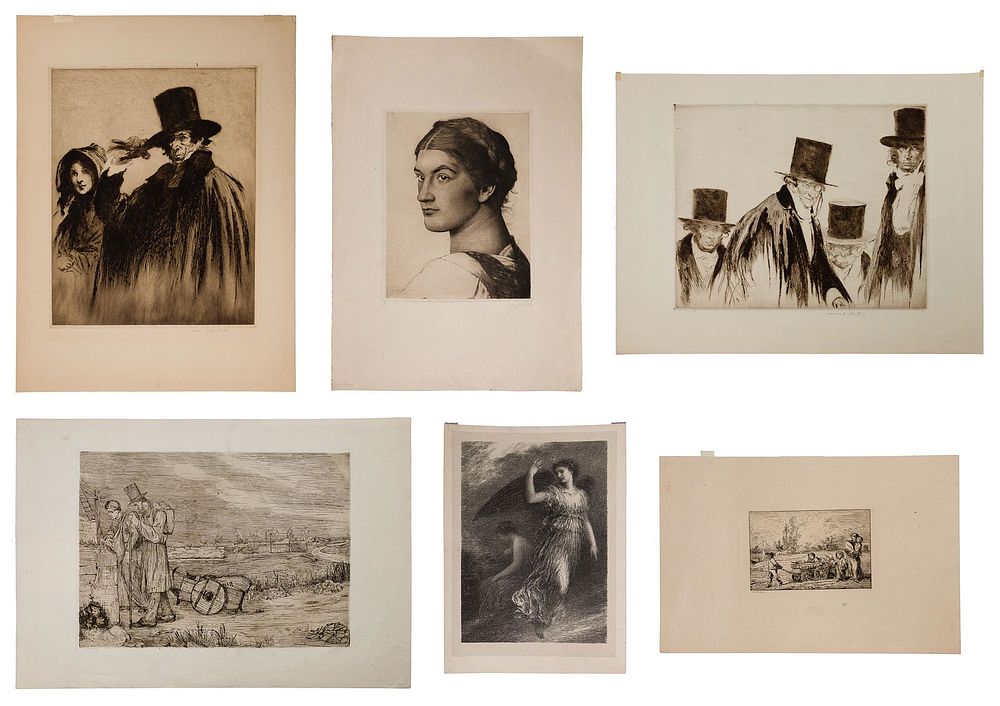 Lot 160: Etching and Lithograph Assortment